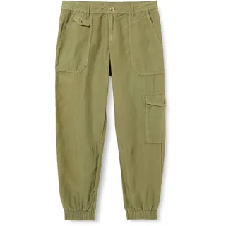 ESPRIT Damen 042EE1B327 Hose, 345/LIGHT Khaki, 30