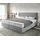 Boxspringbett Dream-Well Mikrofaser Grau 200x200 cm Bonell-Matratze PU-Topper