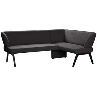 OTTO home Eckbank Aretha Schwarz 215 x 86 x 150 cm