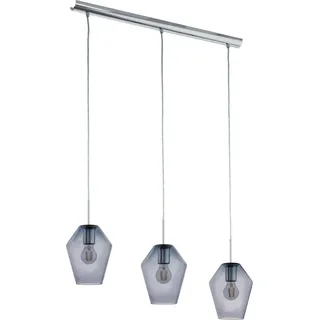 EGLO MURMILLO 3-flg. 17 cm schwarz-transparent
