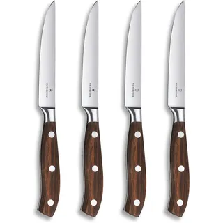 Victorinox Grand Maître Steakmesser 12 cm 4-tlg. Holzgriff rostfrei braun