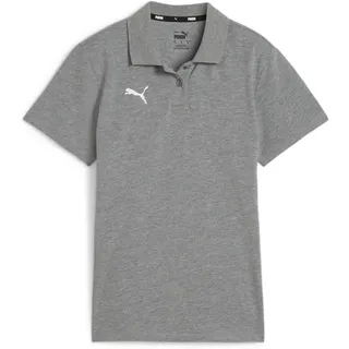 Puma teamGOAL Casuals Poloshirt Damen 33 medium gray heather/white S