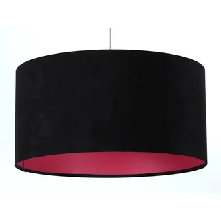 Onzeno Hängeleuchte Rosa 60/30 cm , Schwarz, Pink , Kunststoff , E27 , 1.1x30x60 cm , Lampen & Leuchten, Innenbeleuchtung, Hängeleuchten, Pendelleuchten