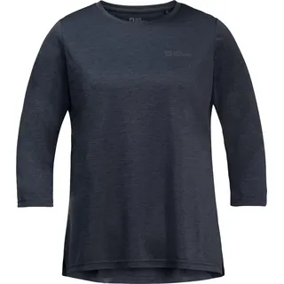 Jack Wolfskin Crosstrail 3/4-arm T-shirt - Night Blue - M