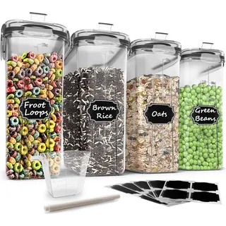 Wildone 6er Müsli-Behälter Set 384 ml luftdichte Frischhaltedosen BPA-frei
