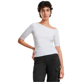 Urban Classics Organic Asymmetric Rib Kurzarm-t-shirt 2 Einheiten - White - L