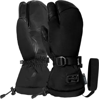 Reusch Yuna Down Lobster Damen Skihandschuhe – R-TEX XT, REALDOWN Daunen-Isolierung, wasserdicht, Winddicht & atmungsaktiv – 3-Fingerhandschuhe mit Ziegenleder-Innenhand & Powder Cuff