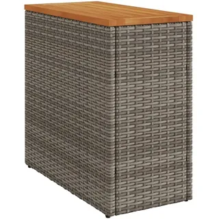vidaXL Garten-Beistelltisch 58 x 27,5 x 55 cm Grau