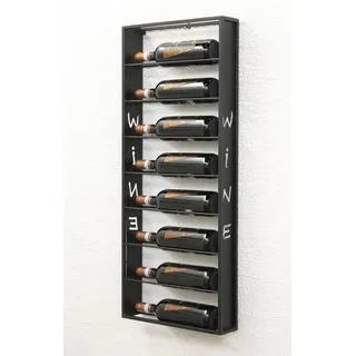 DanDiBo Ambiente Weinregal 7 x 88 x 8 cm Schwarz