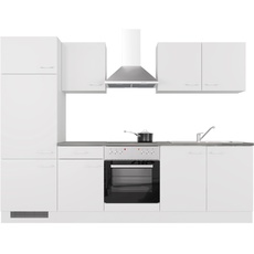 Bild von Küchenzeile »Lucca«, 270 cm, Weiß matt - Caledonia