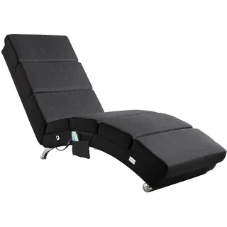 Relaxliege London Anthrazit mit Massage- & Heizfunktion