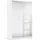 Drehtürenschrank Reflect 136 x 210 x 54 Weiß