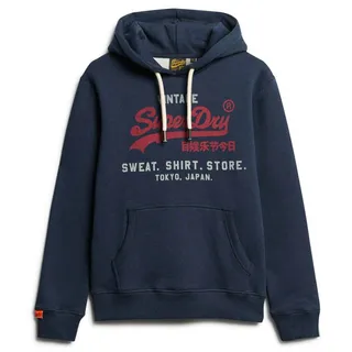 Superdry Vl Heritage Relaxed Kapuzenpullover Trench Navy Marl XL