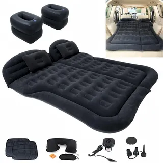Icelus Auto Matratze SUV Luftmatratze with Luftpumpe 175 * 130 * 15 cm Aufblasbare Camping Kombi Luftbett für Auto Rücksitz Dickere Kofferraum Matratze Bett für Camping Outdoor Traveling