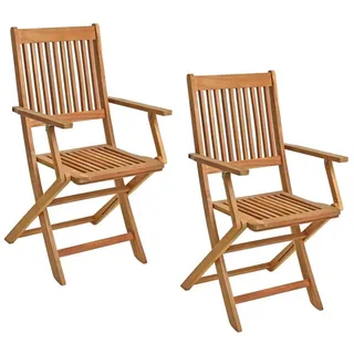 Estexo Gartenstuhl 50 x 50 x 92 cm braun 2 St.