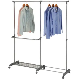 Idimex Garderobenwagen Meran , Metall , Vintage , 169x160x42 cm , Garderobe, Garderobenständer