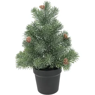 Künstlicher Weihnachtsbaum I.GE.A. "Tannenbaum", grün, B:26cm H:38cm, Kunststoff, Weihnachtsbäume, Künstlicher Weihnachtsbaum, in Jute-Topf, Christbaum Weihnachtsdeko Kunstbaum kleiner Dekobaum