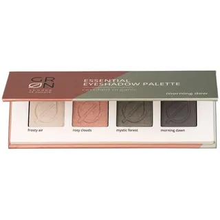 GRN [GRÜN] Biokosmetik Essential Eyeshadow Palette morning dew -für warme Hauttypen - Lidschatten mit satten Pigmenten, intensiven Farben - samtweiche Textur - vegan - talkfrei - 5 g