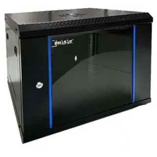 Phasak Wandregal 9U 19 x 19 x 9 cm Schwarz