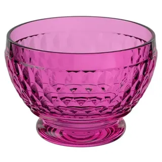 Villeroy & Boch Boston Berry Dessertschale Lila, Spülmaschinenfest, Bunte Bowl, Schale für Snacks, Außergewöhnliche Schüssel, Obstschale, Kristallglas