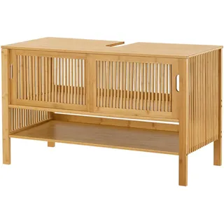 [en.casa] Waschbeckenunterschrank Hvaler 100 x 14 x 45 cm Beige