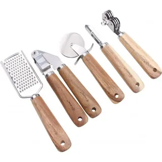 Kassel 5-teiliges Küchenutensilien-Set 46709 - Silber, Braun