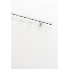 Bild Gardinenschiene »150«, 1 läufig-läufig, Wunschmaßlänge, Innenlaufprofil, Decken- oder Wandmontage, Aluminium, verlängerbar, beige