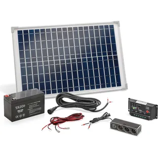 Esotec Poly Esotec 120005 Solarset 20 Wp Incl. accu, Incl. aansluitkabel, Incl. laadregelaar