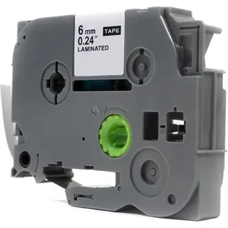 JetWorld Weiß auf Schwarz Klebeband Brother Ersatz 6mm x 8m TZe-315 (TZE315, TZ315, TZ-315, AZE315, AZE-315)