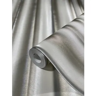Glööckler Vliestapete Imperial Welle Silbermetallic