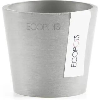 Ecopots Pflanztopf Amsterdam Mini Weißgrau 8 cm