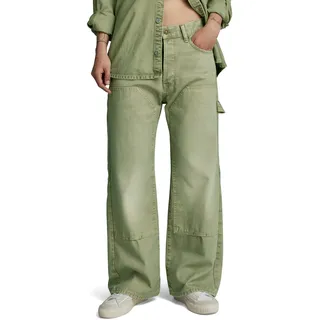 G-STAR RAW Damen Bowey 3D Carpenter Loose Jeans, Grün (Sun Faded sage gd D24354-D491-G552), 28W / 28L