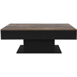 ML-Design Couchtisch mit 2 Staufächern, 110x60x40 cm, - Schwarz