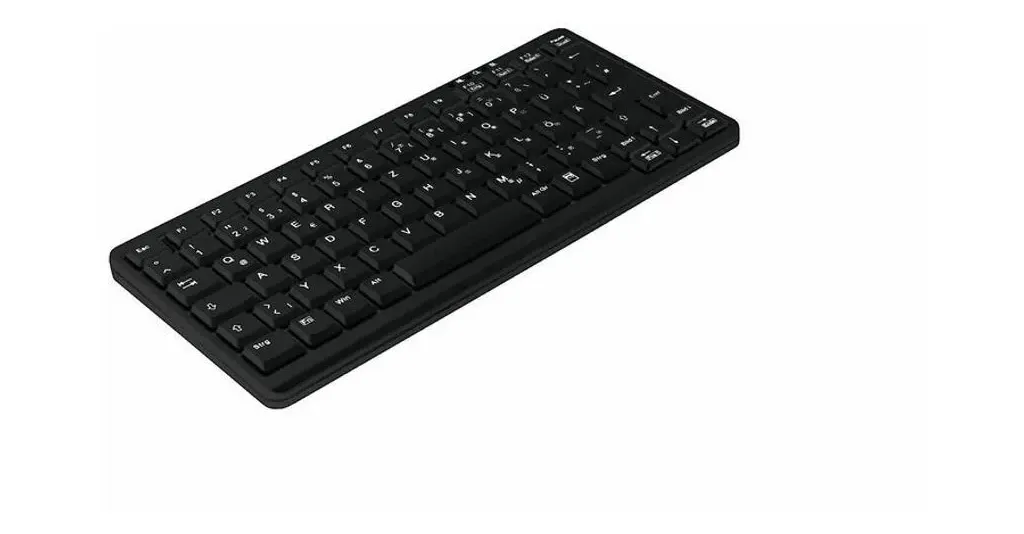 Bild von AK-4100-U Tastatur USB QWERTY Englisch Schwarz