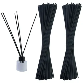 JRSHIRLEYLTD 66 Stück Rattanstäbchen Schwarz, 30cm x 3mm für Raumduft, Diffuser Stäbchen, Reed Diffuser Sticks