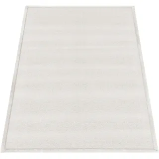 Paco Home Teppich »Tatami 475« rechteckig 24 mm Höhe Kurzflor, Uni-Farben, mit Memory Foam, waschbar, beige