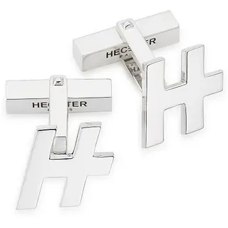 Hechter Paris »Schmuck Geschenk Silber 925 Manschettenknöpfe Cufflink« mit Zirkonia (synth.), silberfarben