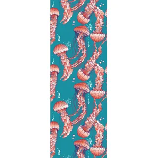 queence Vinyltapete »Aylin« Meer   Motiv   Strand   bedruckt   gemustert   naturalistisch glatt 90x250cm, selbstklebend, kinderleichte Anbringung,, Sticker, bunt