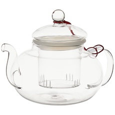 Wilmax WL-888813/A Borosilikatglas Teekanne mit Glasfilter, 770mL Kapazität