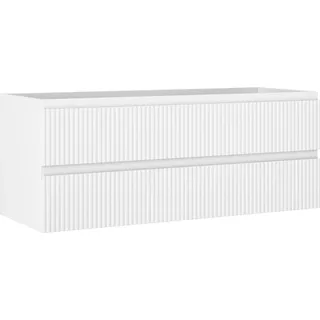 Mexen Rivel Badezimmer-Unterschrank 120 cm, 2 Schubladen, gerillt, weiß matt - 91A20-12047-2-BFF01 - Weiß