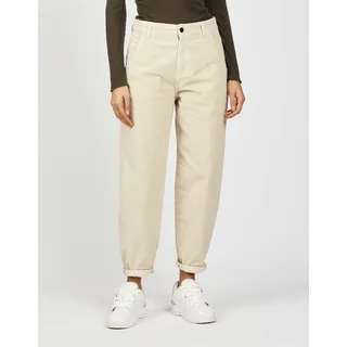 Loose-fit-Jeans GANG "94VIA", Damen, Gr. 31, N-Gr, beige (ecru), Denim/Jeans, Obermaterial: 98% Baumwolle, 2% Elasthan, regular fit, Jeans Loose-fit-Jeans, mit extra weitem Bein