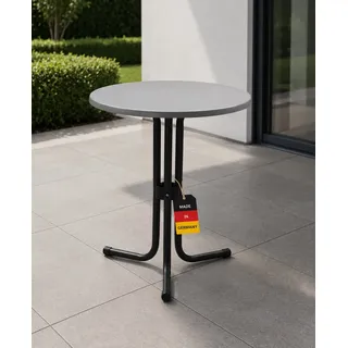 Gardissimo STRATOS Gartentisch Klapptisch Werzalit-Platte 60cm klappbar grau