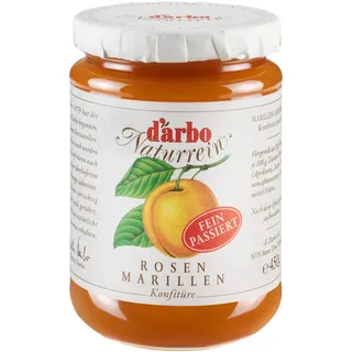 d'arbo Darbo Naturrein Marillen Konfitüre fein passiert, 450g
