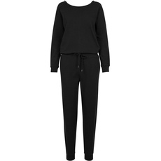 Bild Damen Ladies Long Sleeve Terry Jumpsuit, Schwarz (Black 00007), XL