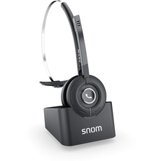 Snom A190 DECT-Headset, HD-Sound, Rauschunterdrückung, Standalone-Telefon oder Paired Mode to Phone mit DECT-Unterstützung, Handover / Roaming im Multicell-Setup, Reichweite bis zu 300 m, 00004444