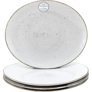 CreaTable Steakteller 30,5x26 cm weiß 4er Set