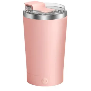 DONGKER Kaffeetasse mit Rührfunktion, 380 ml 7000 U/min Selbstrührender Becher, Elektrischer Magnetische Rührtasse mit Deckel für Kaffee, Tee, heiße Schokolade, Milch und Kakao