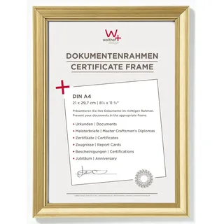 walther design Lounge Bilderrahmen gold 21x29,7 cm 2er Set