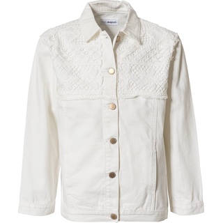 Desigual Girls CHAQ_Clavel Jeansjacke, White, 7/8