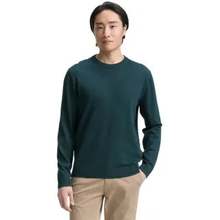Tom Tailor Herren 1039805 Pullover, 21545 - Sapphire Green Melange, L
